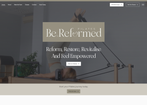 BeReformed Pilates New Website Design